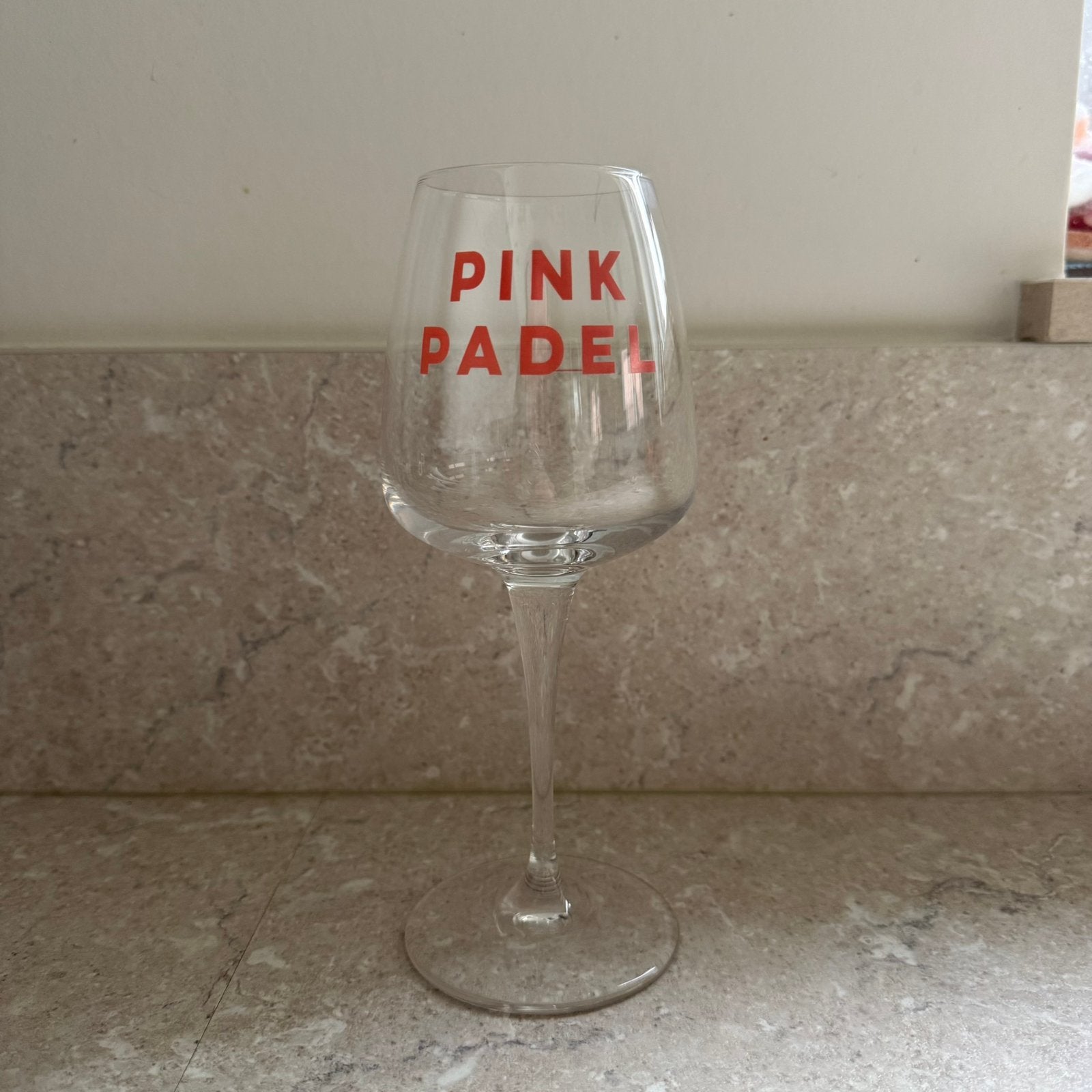 Pink Padel wijnglazen, Ophalen of Verzenden, Zo goed als nieuw