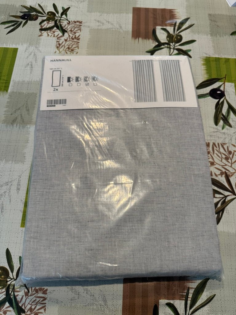 Rideau translucide beige Ikea Hannalill, Neuf, Enlèvement ou Envoi, Beige, 100 à 150 cm
