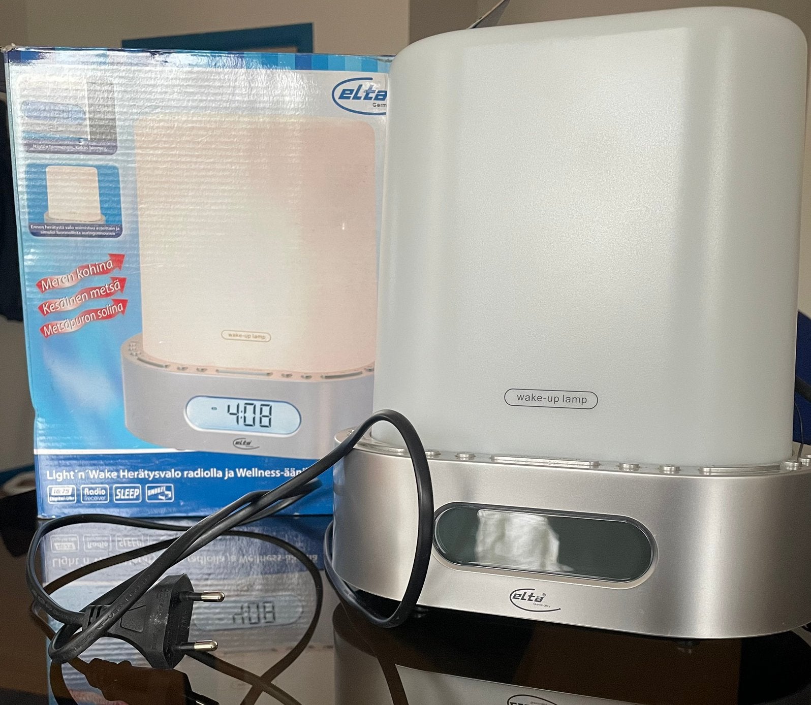 Wake-up lamp met radio – ELTA Light ‘n Wake, Enlèvement, Utilisé