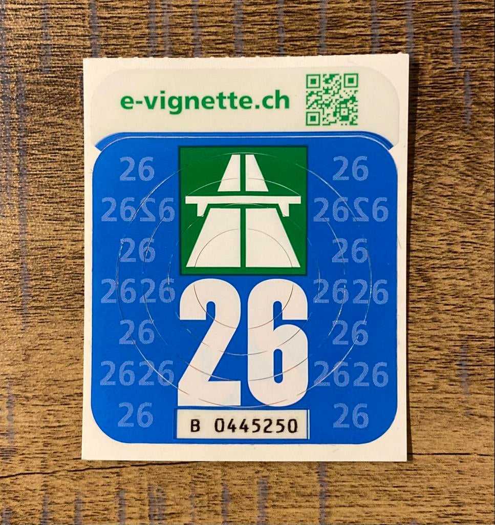 Vignette Suisse 2026, Tickets & Billets, Vignettes automobiles