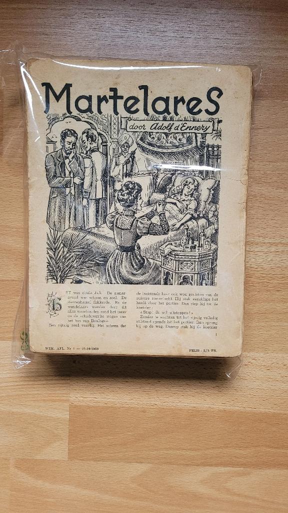 Volledige roman wekelijkse uitgave 1950 MartelareS, Boeken, Ophalen