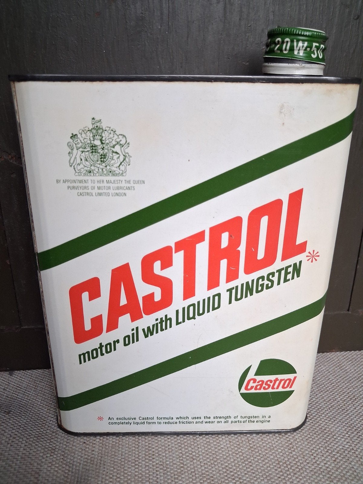 vintage olieblik CASTROL Thungsten, Verzamelen, Ophalen of Verzenden, Gebruikt