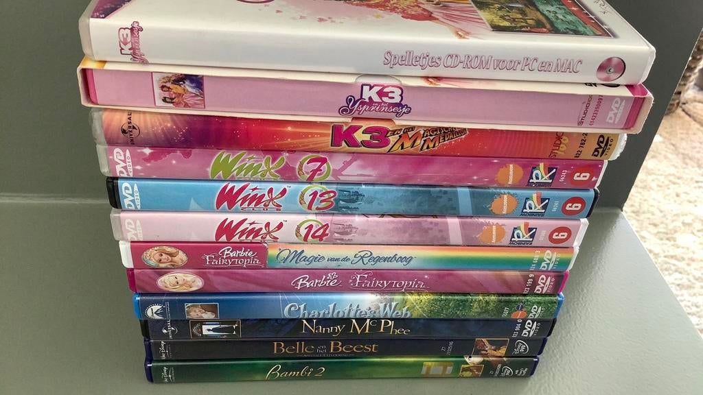 DVD kinderfilms, CD & DVD, DVD | TV & Séries télévisées, Utilisé, Enlèvement