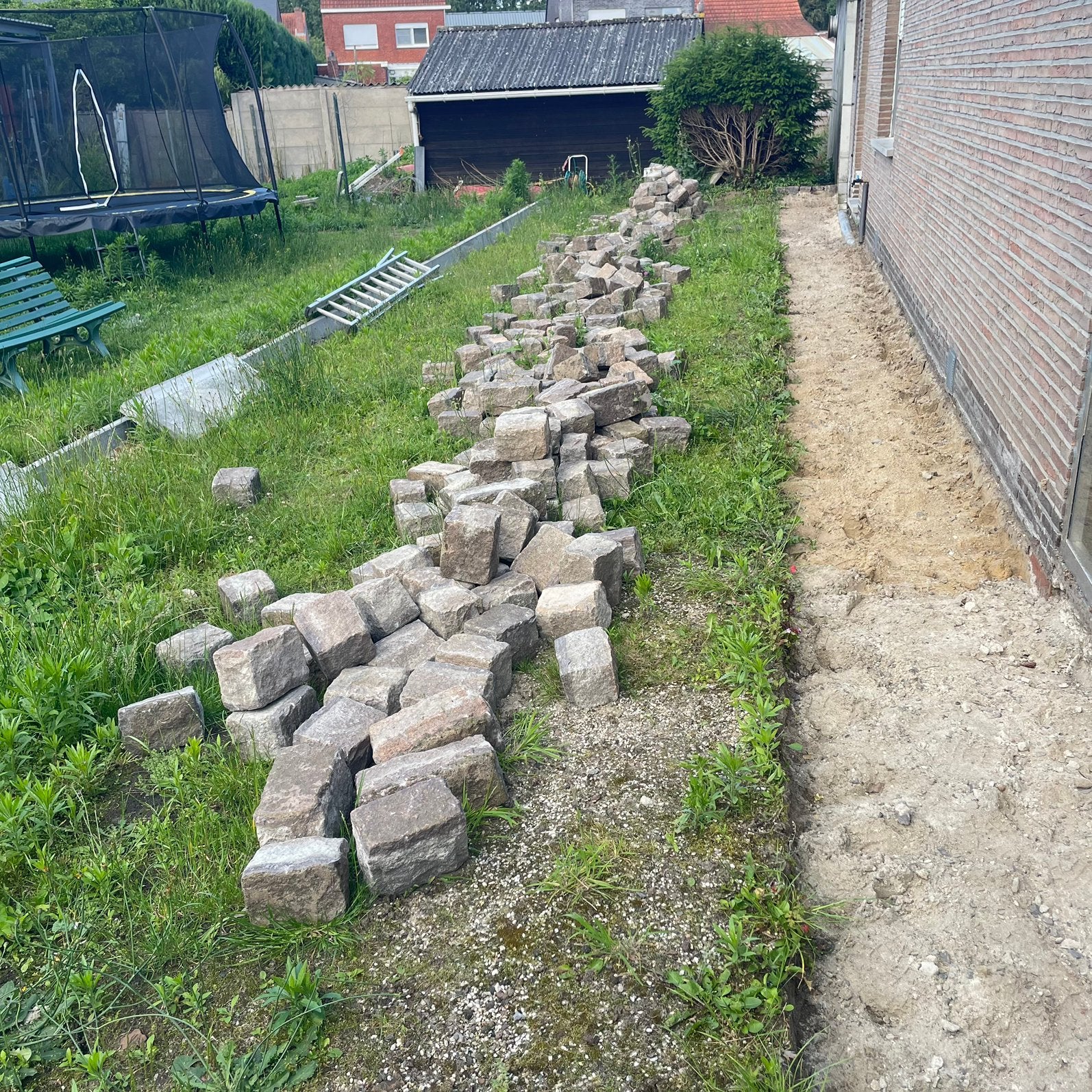 Kasseien., Ophalen, Gebruikt, Grijs