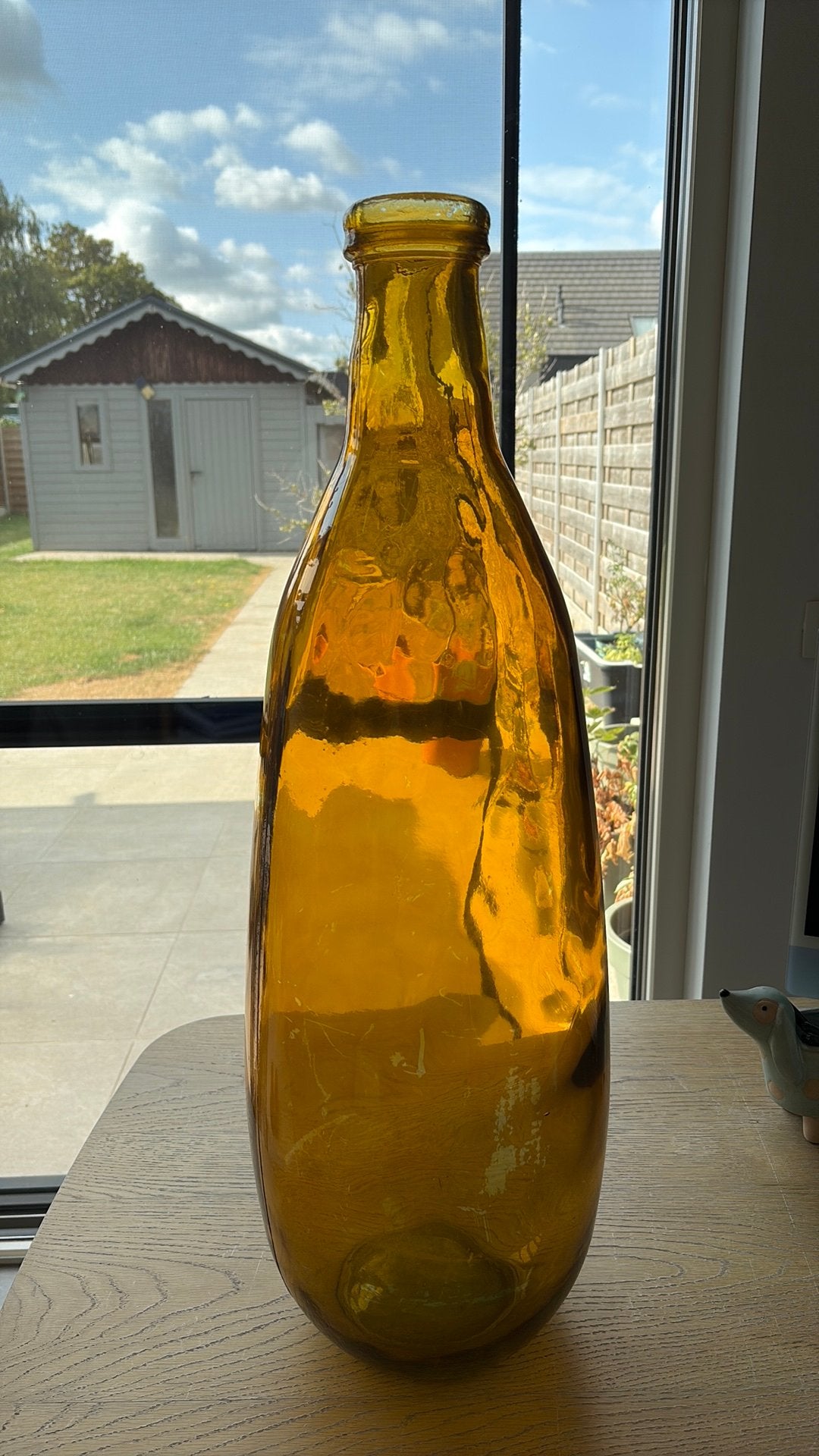Vaas, Ophalen, 76 cm, Gerecycled glas, Glas