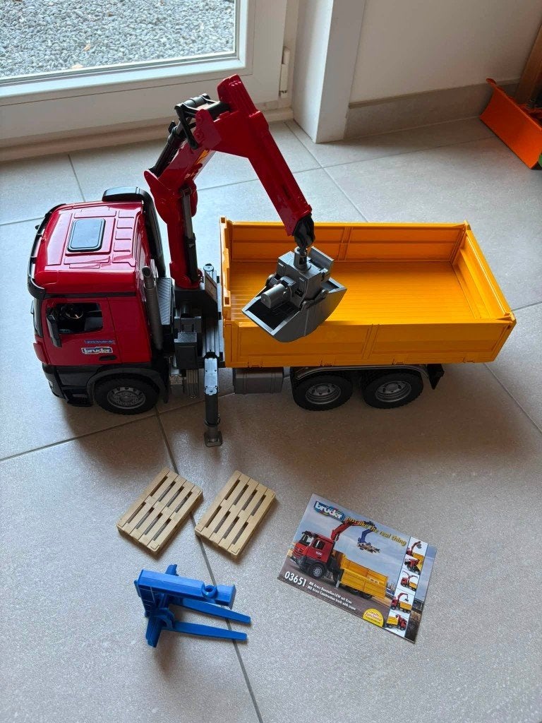 Bruder - Ensemble Camion de chantier Mercedes-Benz 03651, Enfants & Bébés, Enlèvement, Utilisé