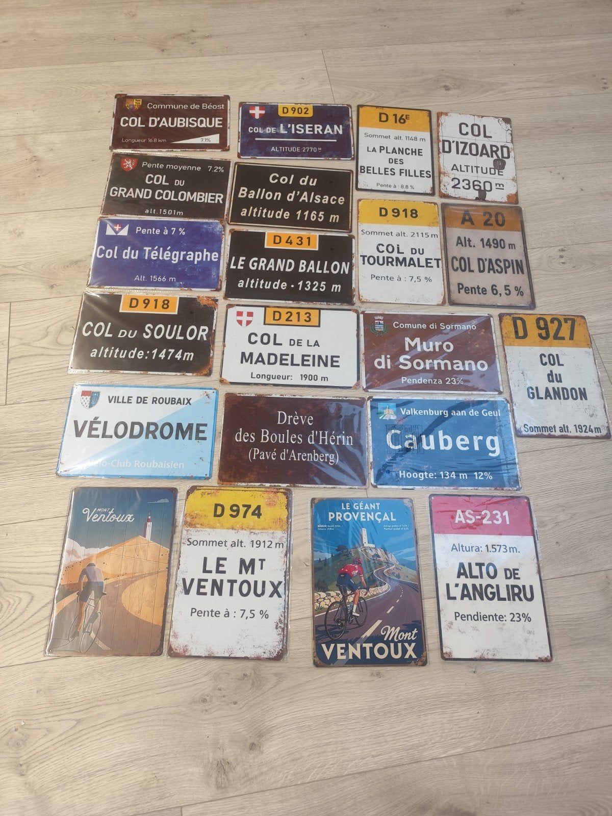 Plaques métalliques cyclisme neuves emballées. Voir annonce., Enlèvement ou Envoi
