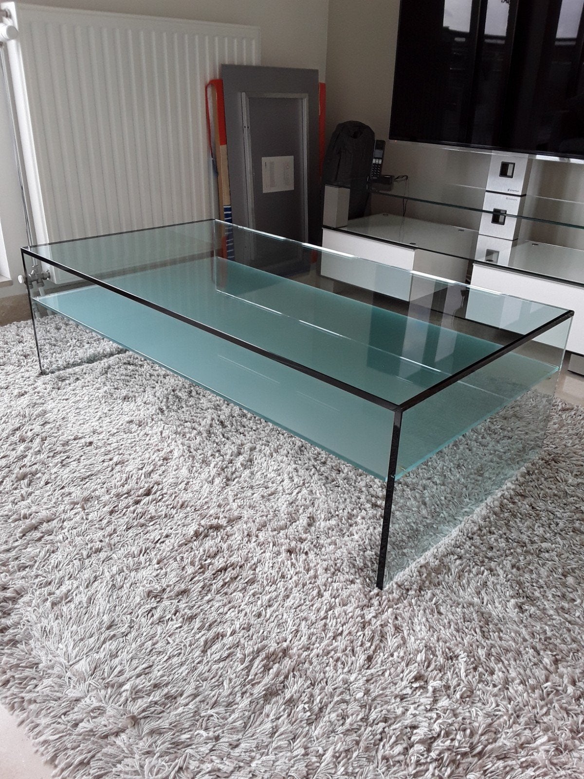 table basse en verre, Enlèvement