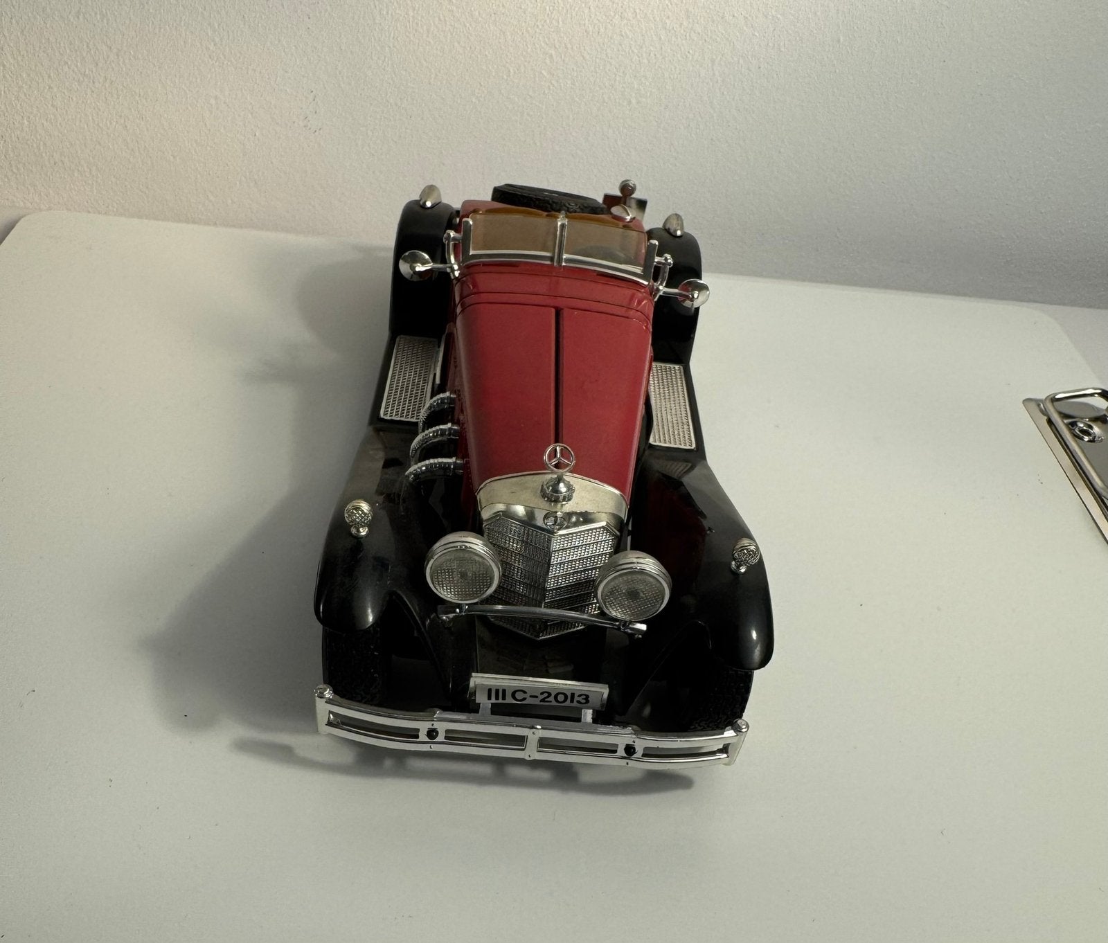Bburago Mercedes-Benz SSK 1928 1:18 Vintage Diecast Model, Ophalen of Verzenden, Gebruikt, Auto, Burago