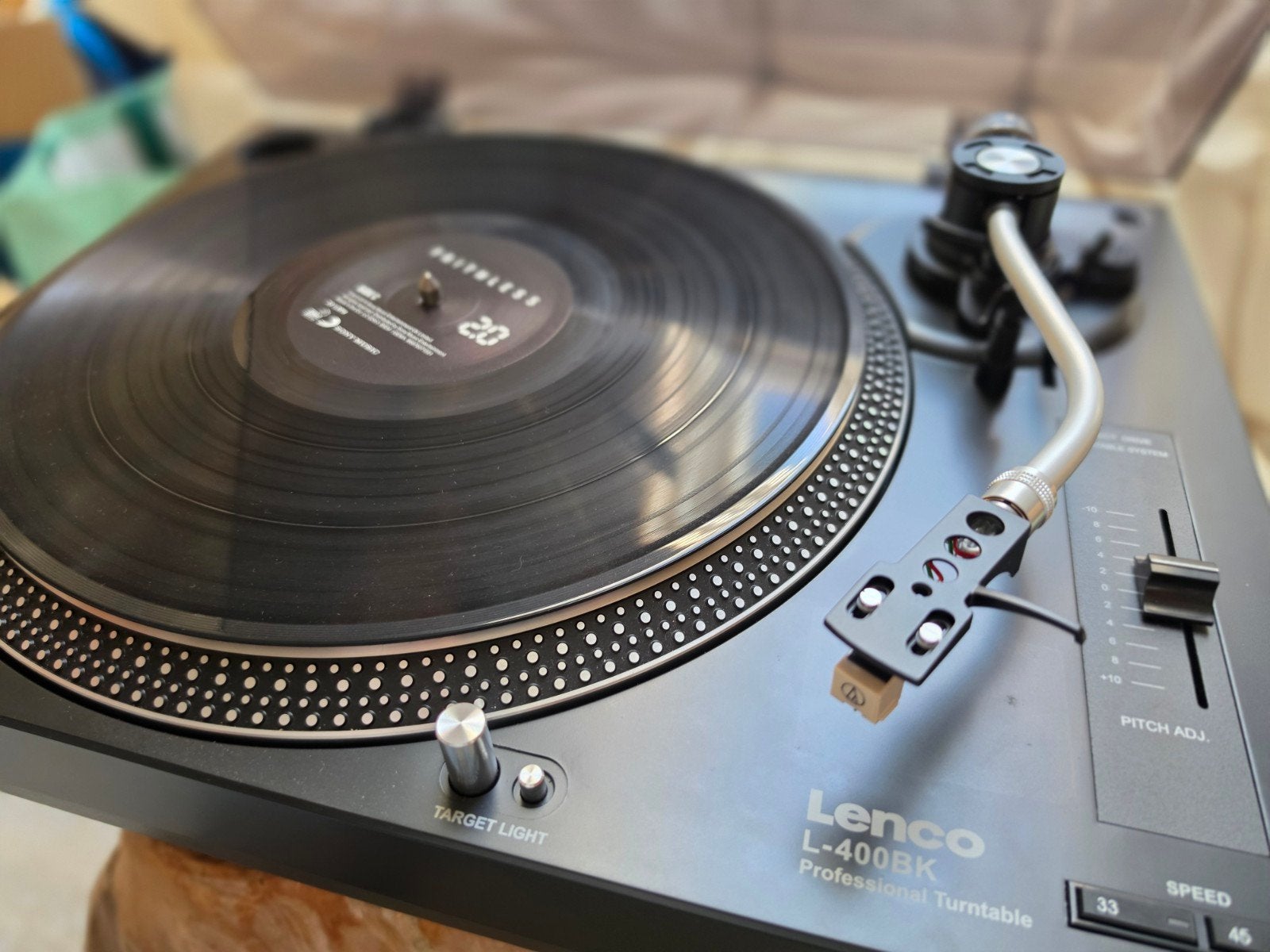 Lenco L-400BK platenspeler – Topstaat!, Enlèvement, Tourne-disque