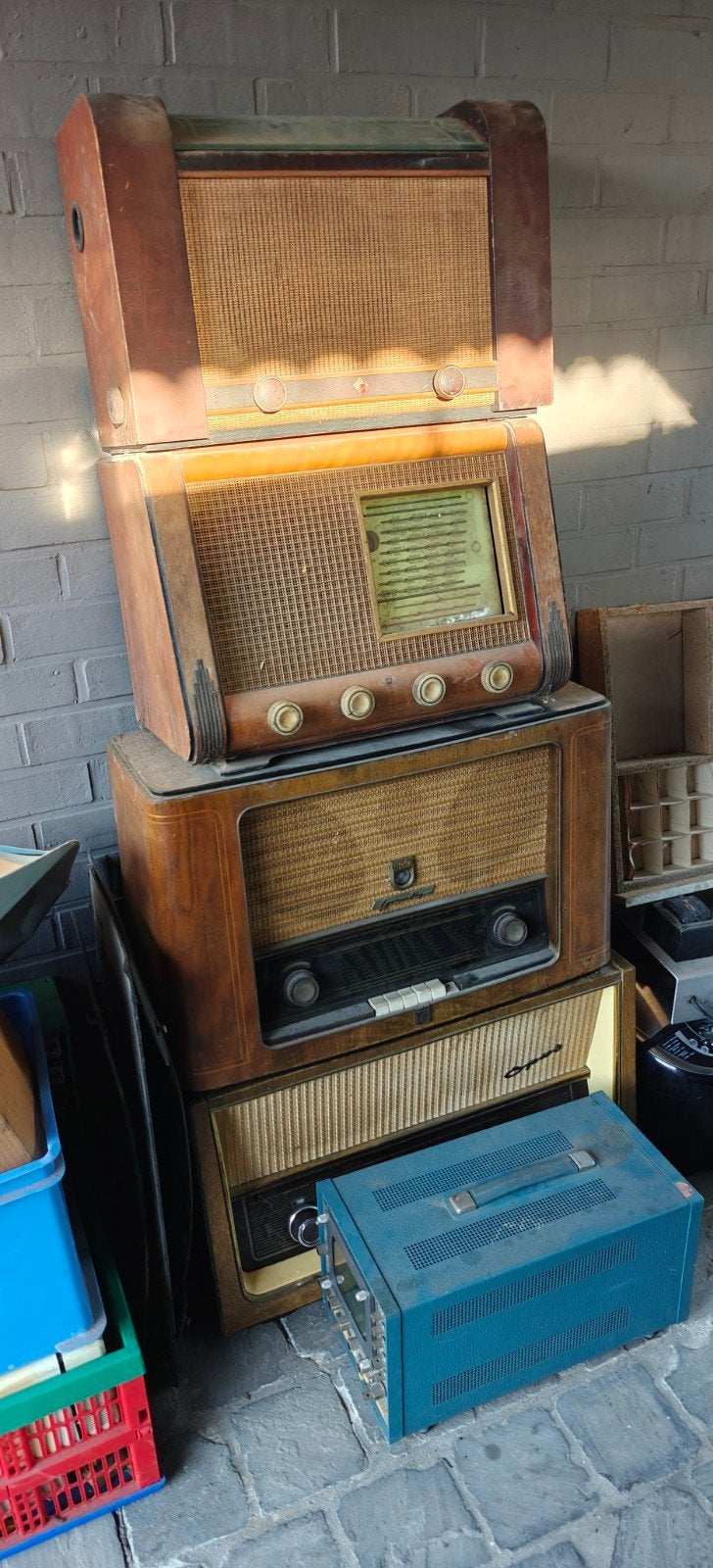 oude radio's,zolderopruiming, Audio, Tv en Foto, Ophalen, Radio