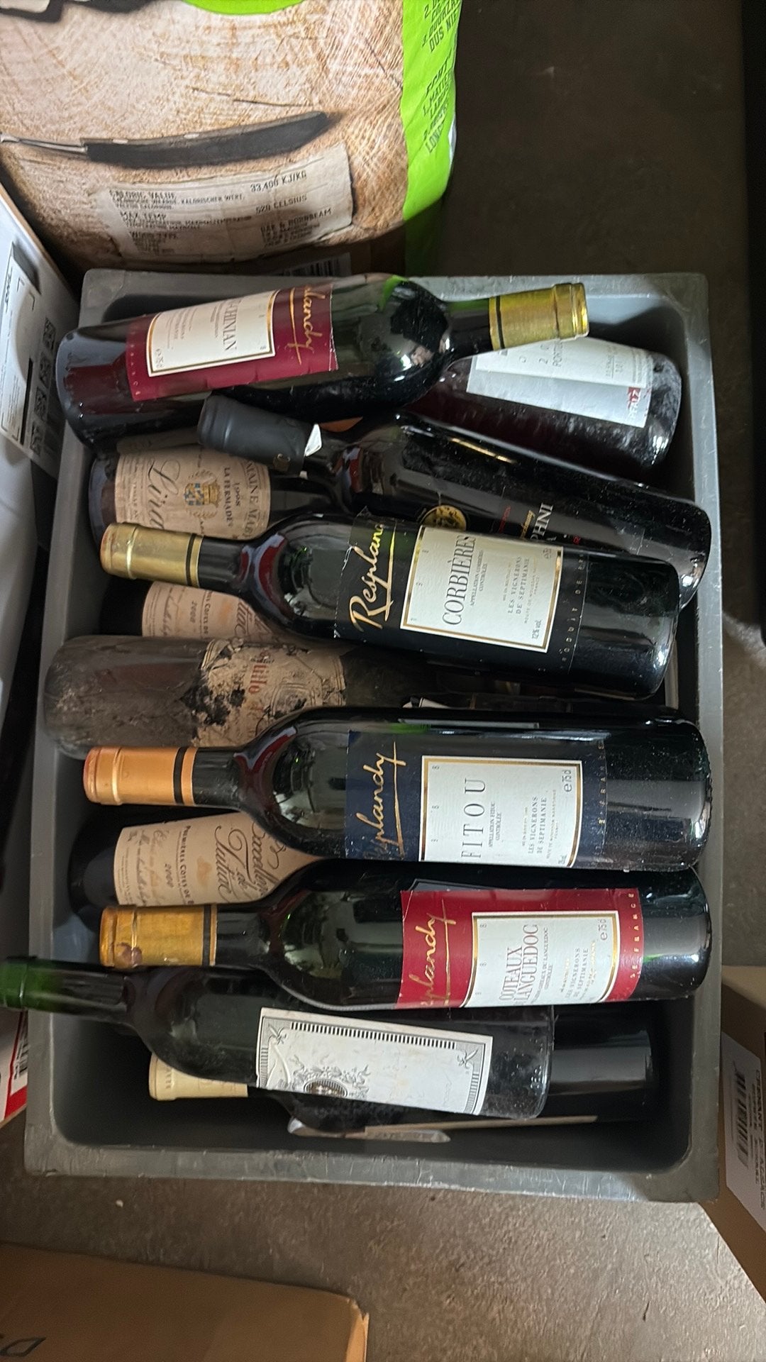 Krat wijn 20€, Collections, Vins, Enlèvement, Comme neuf