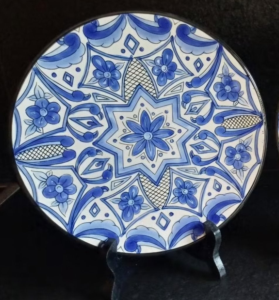 Vintage Spaans bord keramiek, Antiek en Kunst, Antiek | Keramiek en Aardewerk, Ophalen of Verzenden
