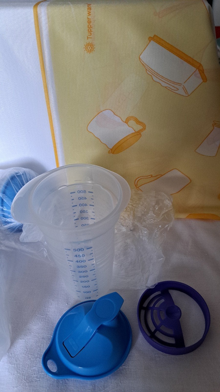 Tupperware shaker 500 ml Nieuw, Neuf, Enlèvement ou Envoi, 500 ml, Bleu