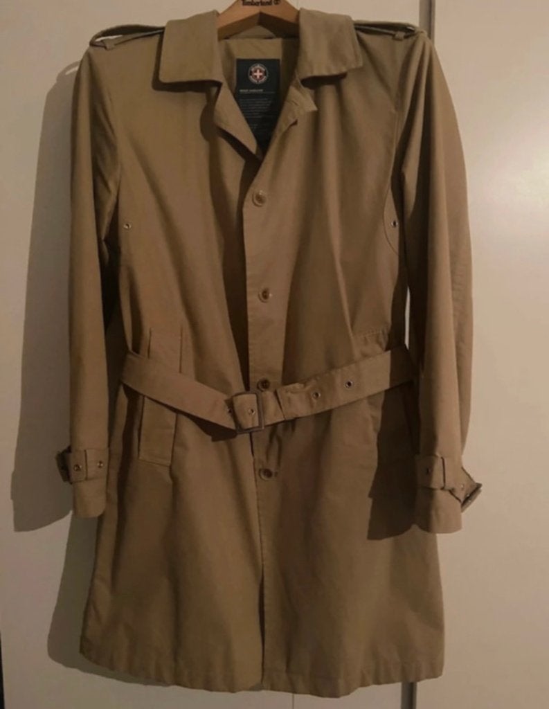 Trench coat STRELLSON swiss cross, Ophalen, Zo goed als nieuw, Maat 48/50 (M), Beige