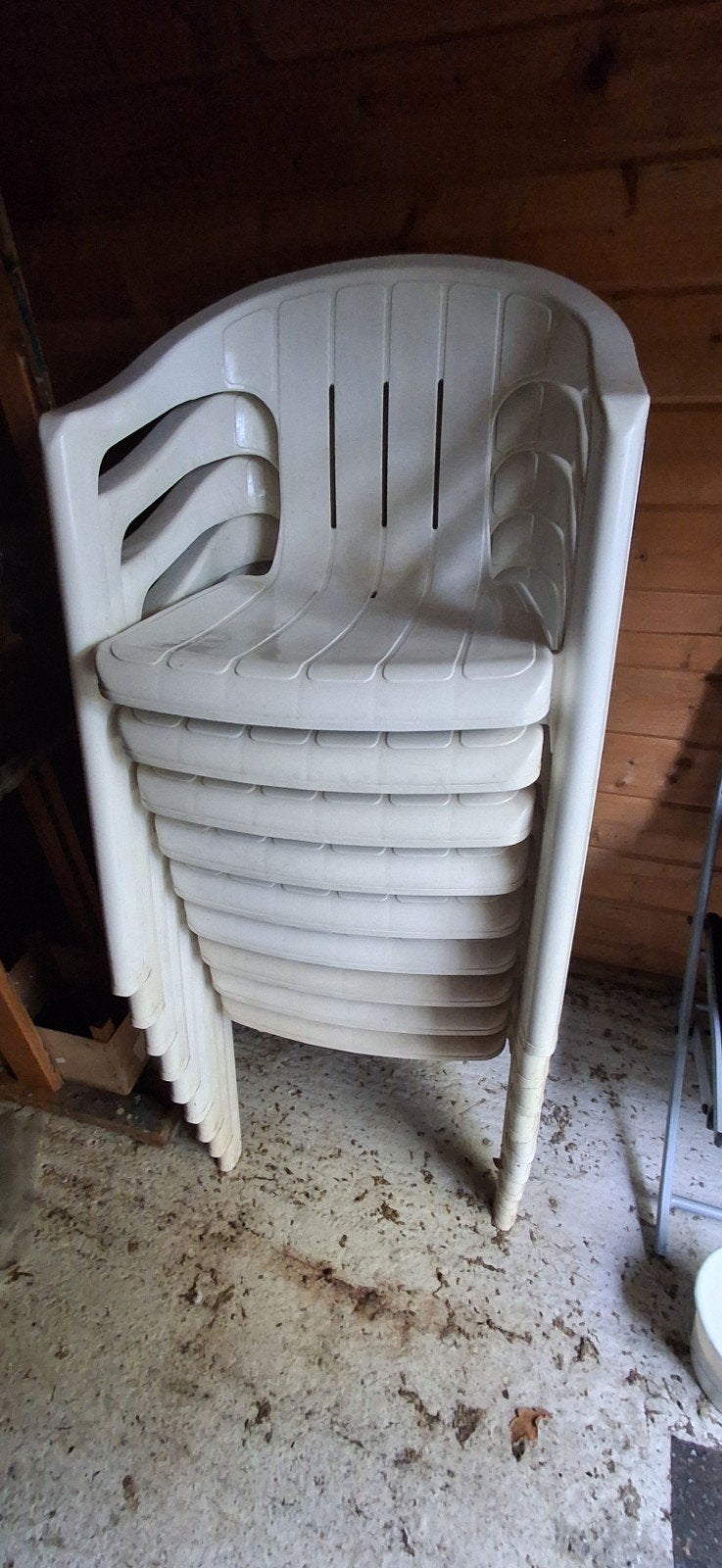 9 chaises Flair en plastique, Jardin & Terrasse, Enlèvement, Plastique