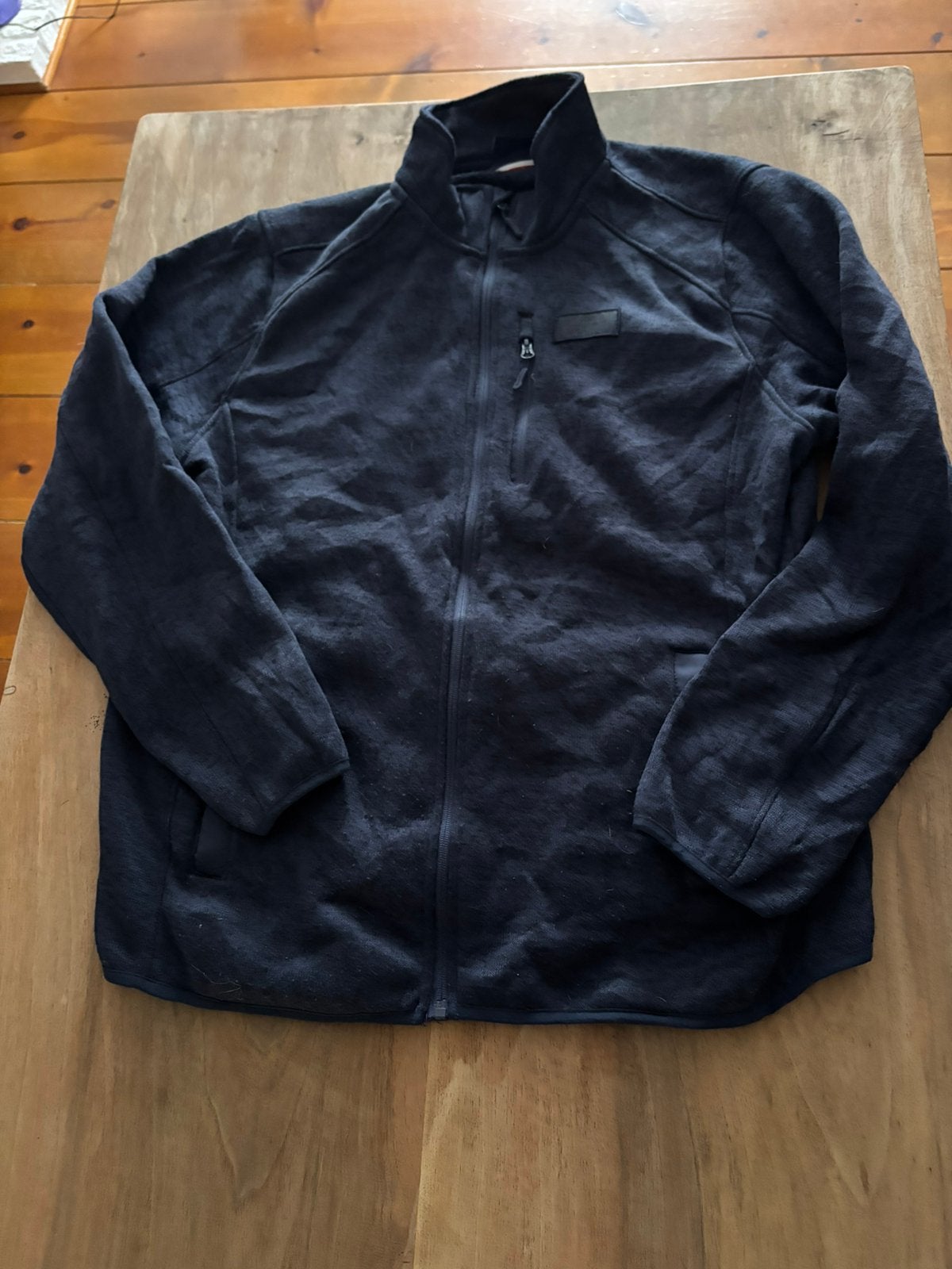 Reebok donkerblauwe fleece trui, Ophalen of Verzenden, Zo goed als nieuw, Maat 56/58 (XL), Blauw