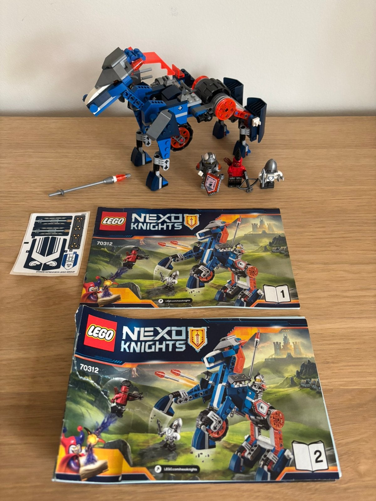 Lego nexo knights Lance's Mecha Horse 70312, Enlèvement ou Envoi, Comme neuf, Complet, Lego