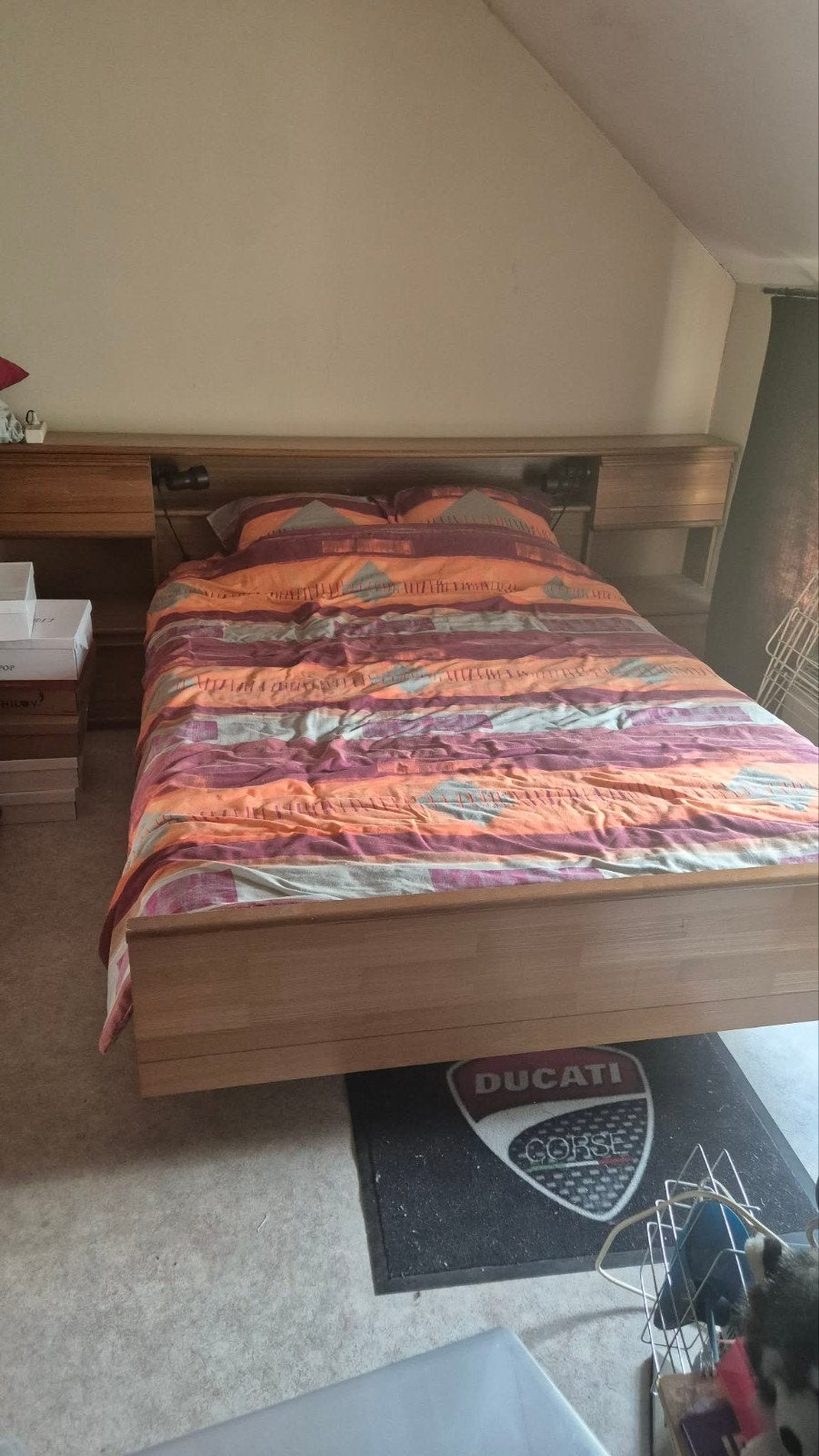 à DONNER chambre à coucher complète, Ophalen, Gebruikt, Tweepersoons, Bois