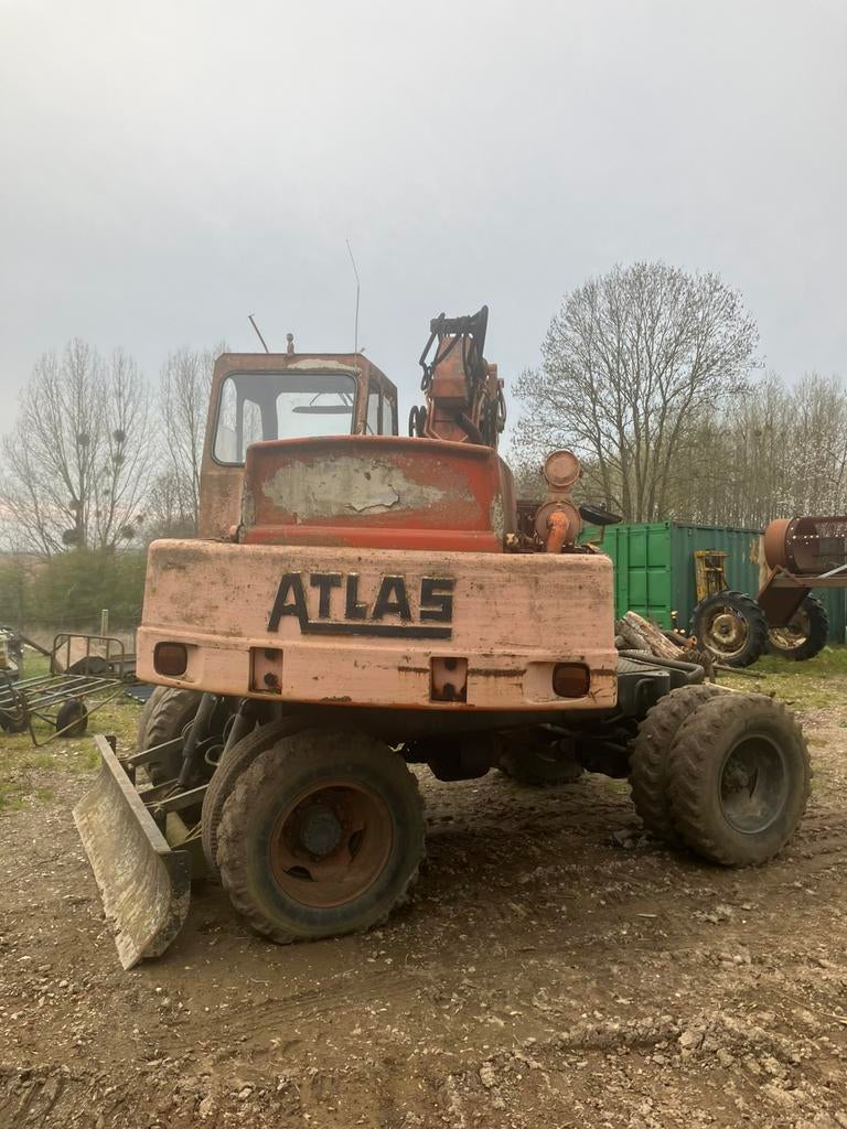 Pelleteuse grue atlas, Enlèvement, Utilisé, Autres marques, Plus de 10 000