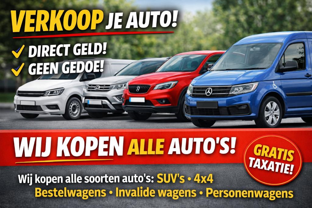 BETROUWBARE OPKOPER VAN ALLE VOERTUIGEN SNEL EN CORRECT, Bedrijf, 4x4, Te koop, Benzine