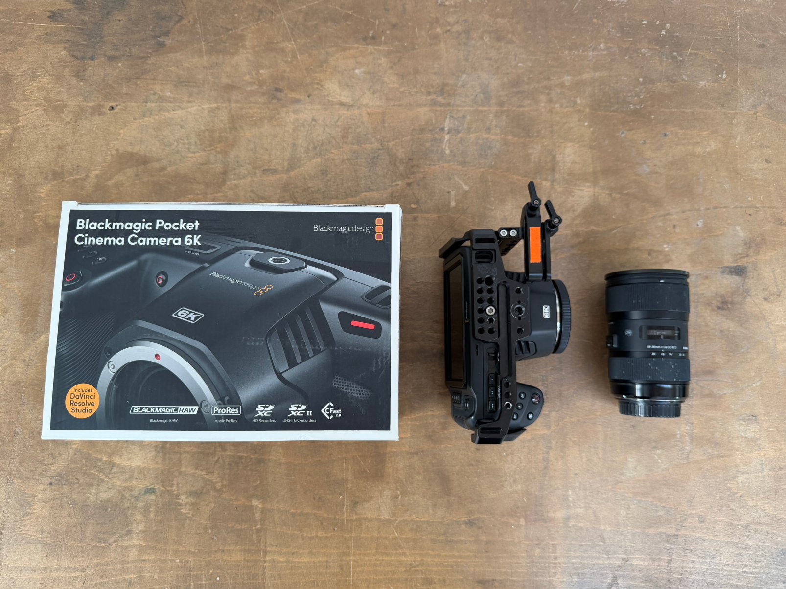 Blackmagic Pocket Cinema Camera 6K + Sigma 18-35 1.8, TV, Hi-fi & Vidéo, Enlèvement, Comme neuf