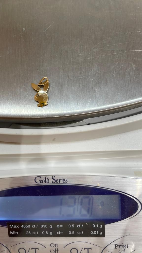 Playboy goud 18 kt, Verzenden, Zo goed als nieuw, Geel, Goud