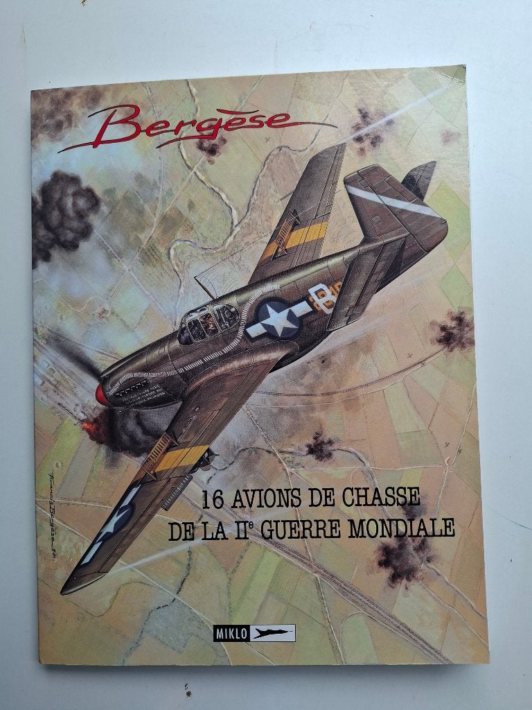 PORTFOLIO BERGESE "16 AVIONS DE CHASSE DE LA 2EME GUERRE, Enlèvement ou Envoi, Comme neuf