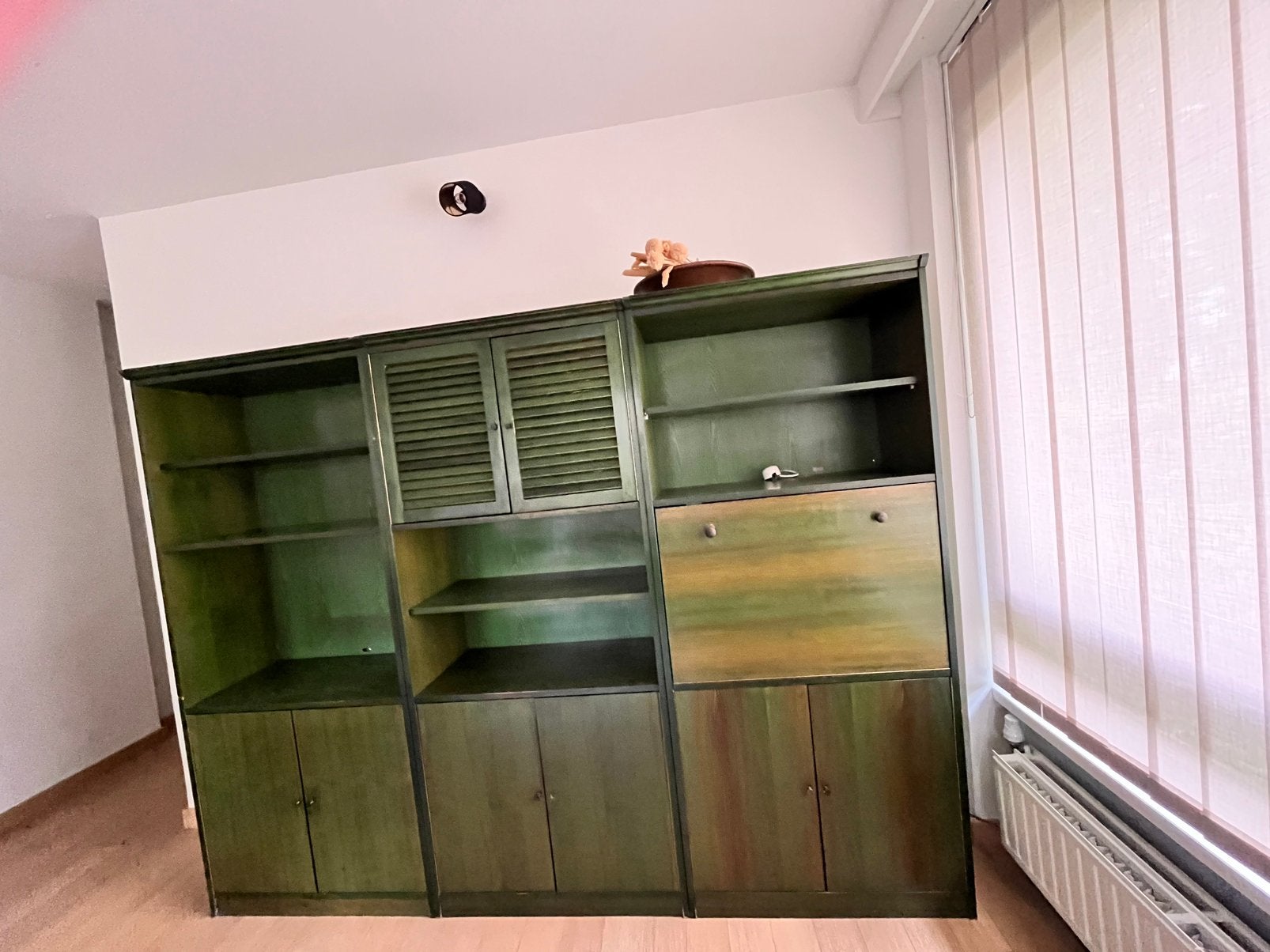 Grande armoire en couleur vert (pour living), 25 à 50 cm, 200 cm ou plus, Utilisé, 150 à 200 cm