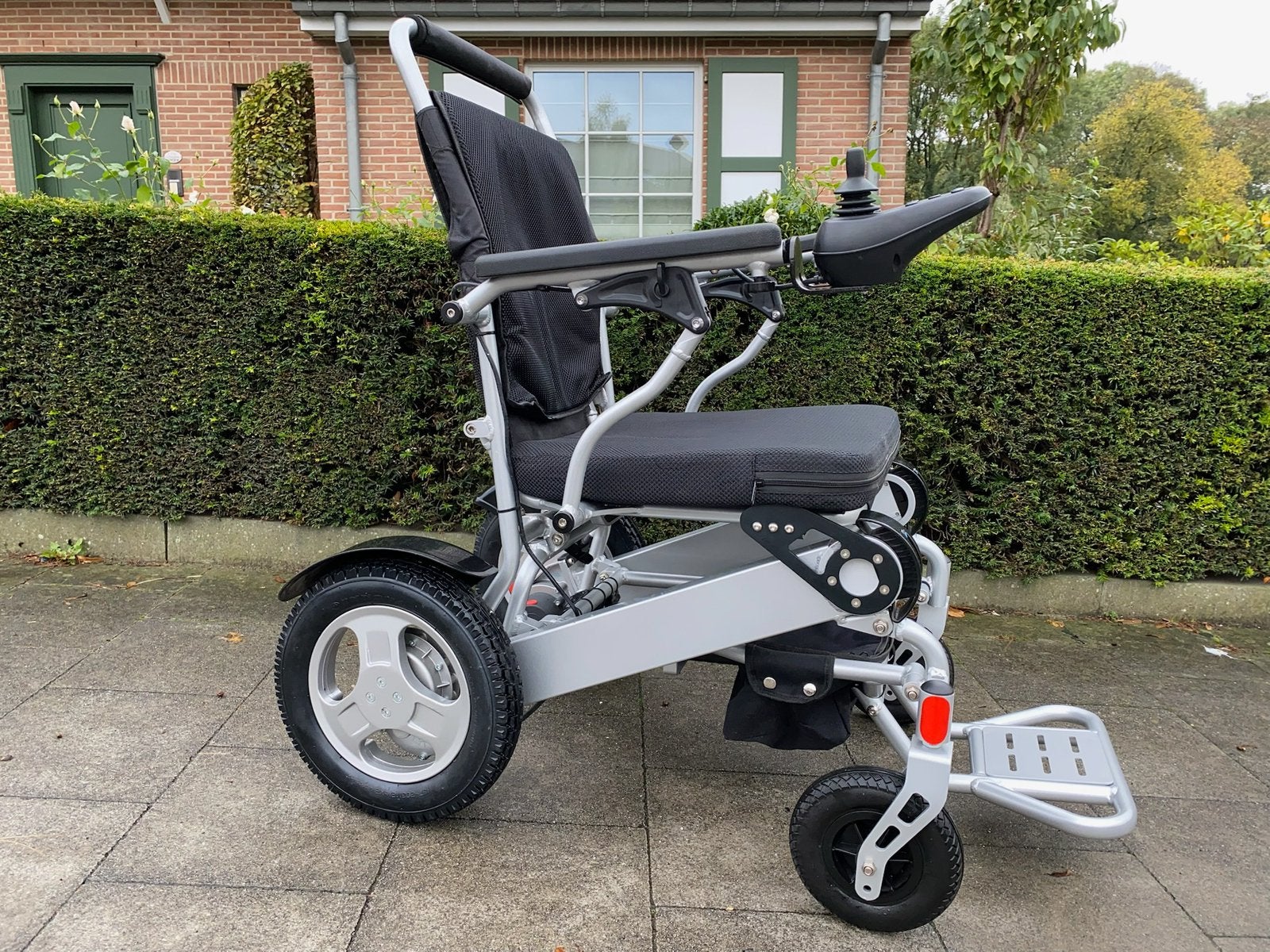 Fauteuil électrique chaise roulant pliable en excellent état, Divers, Enlèvement ou Envoi, Pliant, Comme neuf, Fauteuil roulant électrique