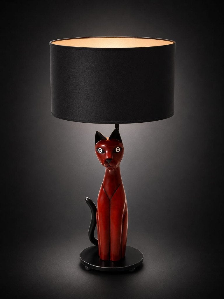Lampe chat de la marque Niederau, Antiquités & Art, Antiquités | Accessoires de maison, Enlèvement