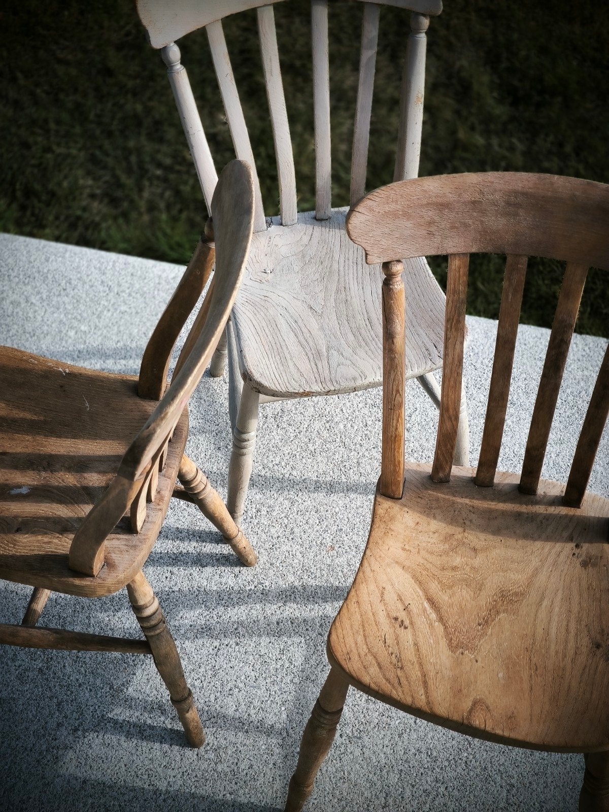 3 chaises en bois style cottage/campagnes, Trois, Brun, Enlèvement, Utilisé