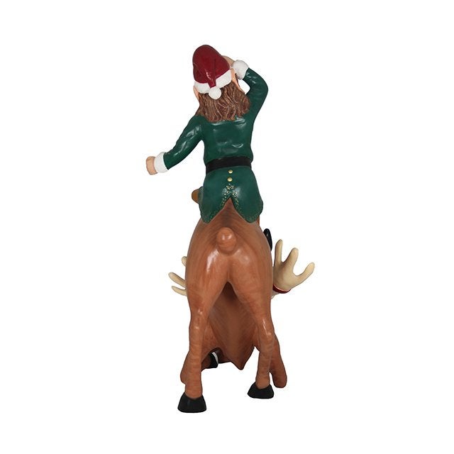 Babbo et Blitzen beeld — Rendier - Hoogte 151 cm, Diversen, Kerst, Ophalen, Nieuw