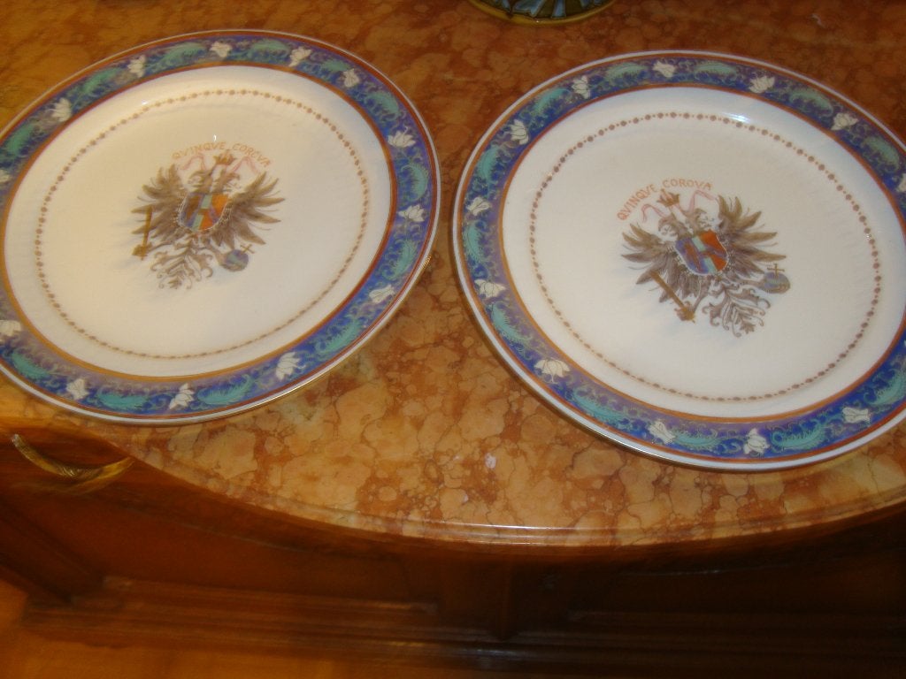 2 Porseleinen borden in Samson porselein., Antiek en Kunst, Ophalen