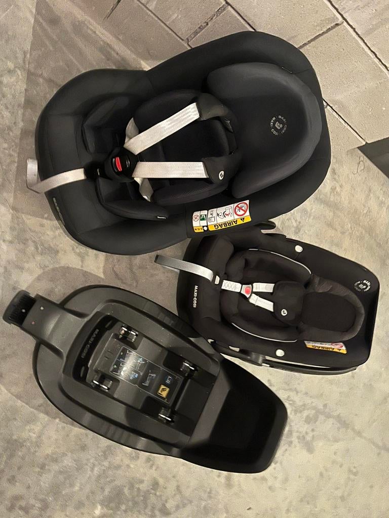 Maxi-cosi met autobase en autostoel, Kinderen en Baby's, Autostoeltjes, Ophalen, Gebruikt, Maxi-Cosi, Verstelbare rugleuning