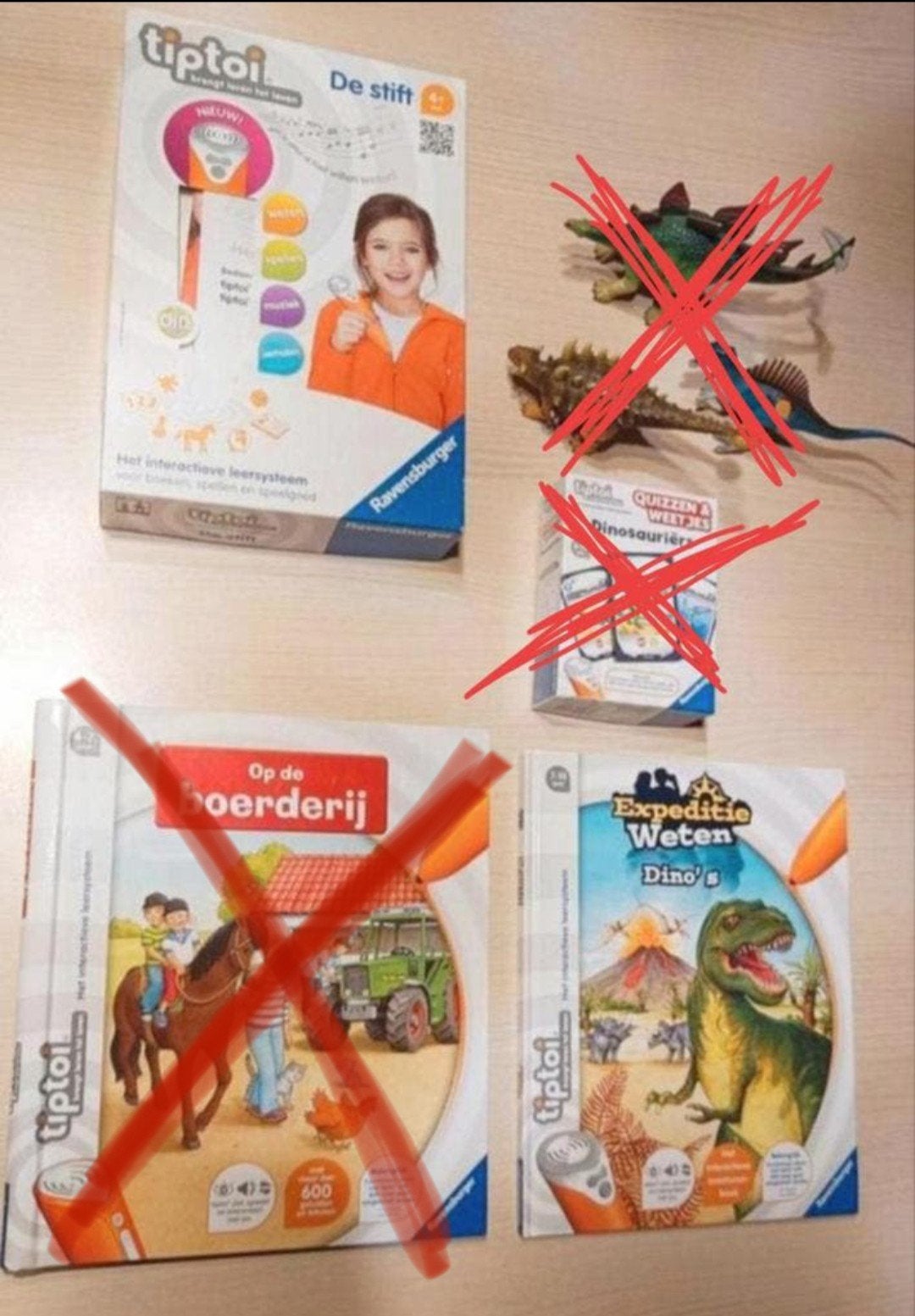 Tiptoi, Enlèvement ou Envoi