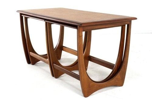 Koffie tafeltjes - Nest Tafels - G-Plan - Set - teak vintage, Maison & Meubles, Teck, 50 – 75, Enlèvement ou Envoi, 50 à 100 cm