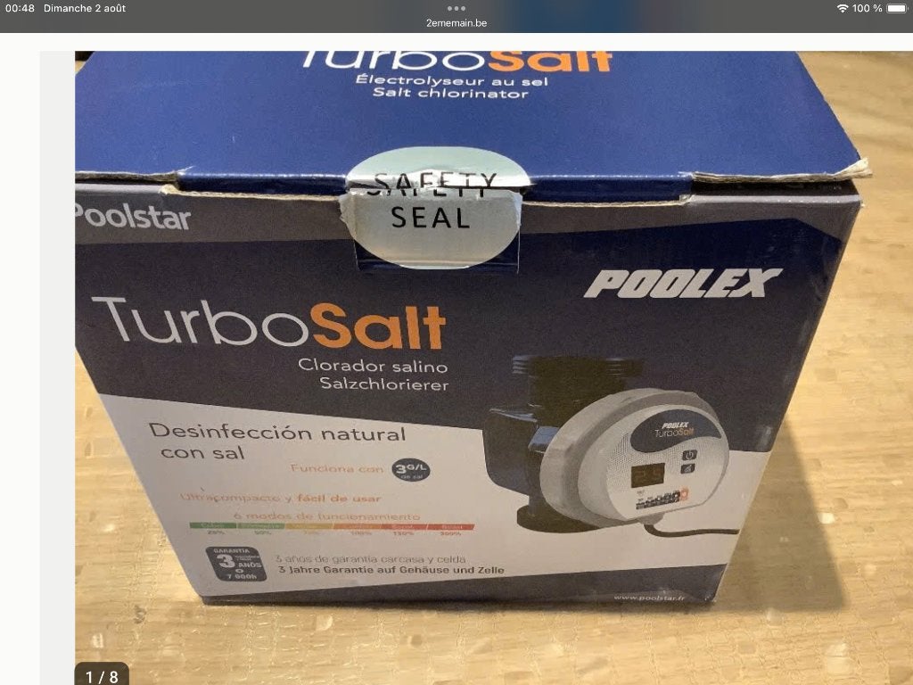 Électrolyseur de sel pour piscine neuve, Enlèvement, Neuf, Agent de nettoyage