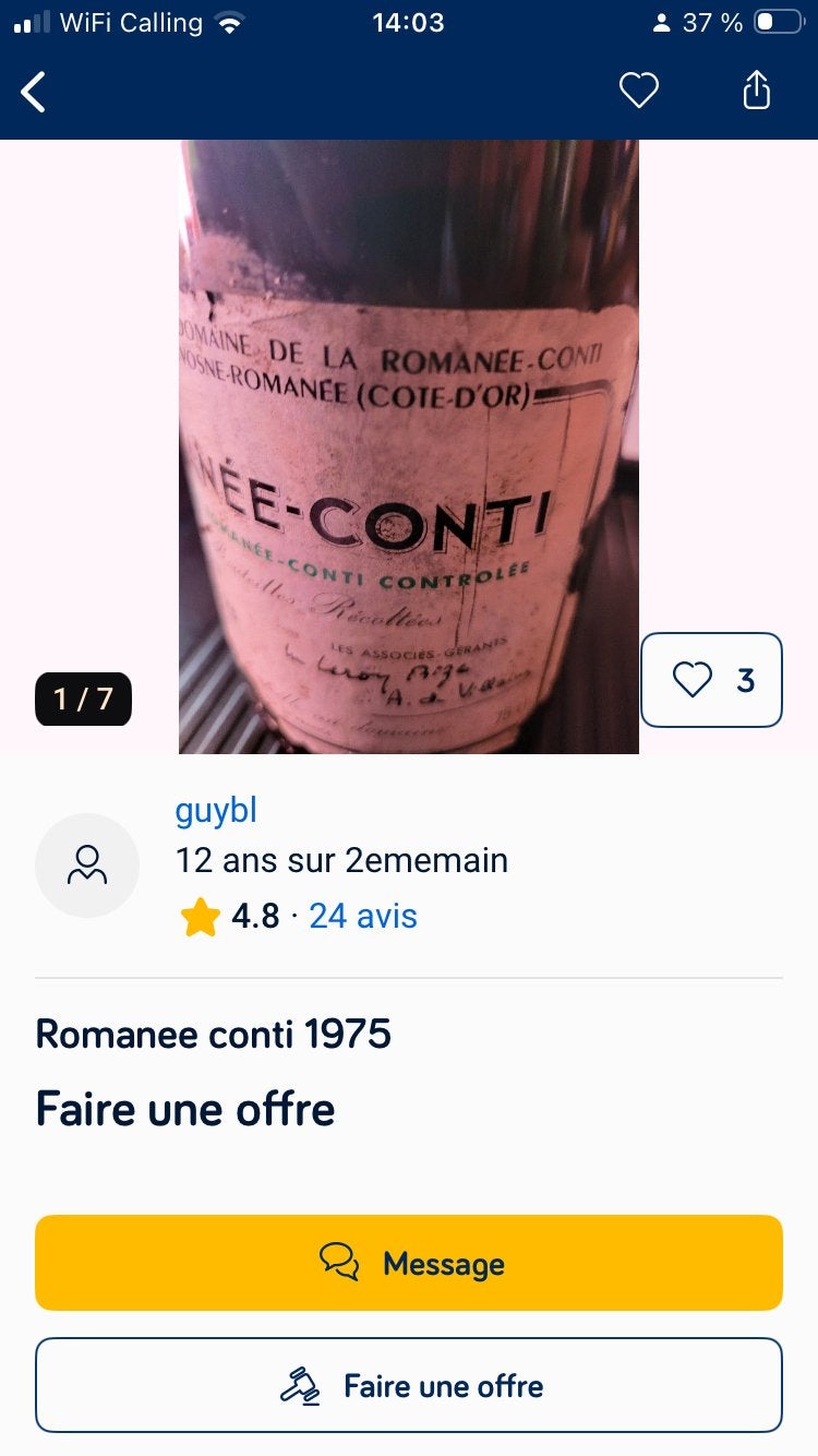 ️ ARNAQUE, Enlèvement ou Envoi, Comme neuf