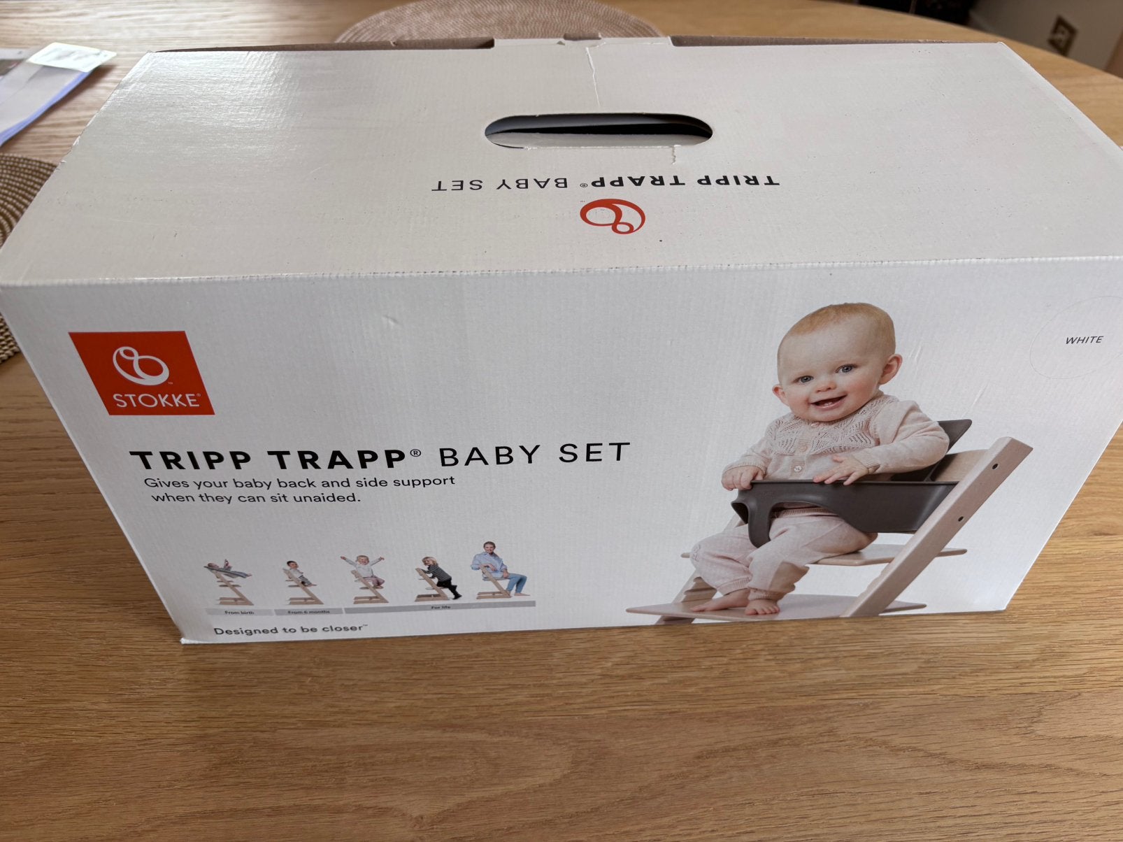 Stoelverkleiner wit - Stokke  tripp trapp, Ophalen, Zo goed als nieuw