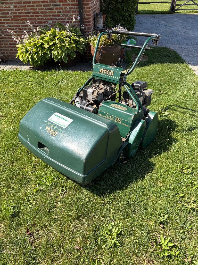 Atco Royale B30 kooimaaier, Ophalen, Gebruikt, Opvangbak, Benzine-grasmaaier