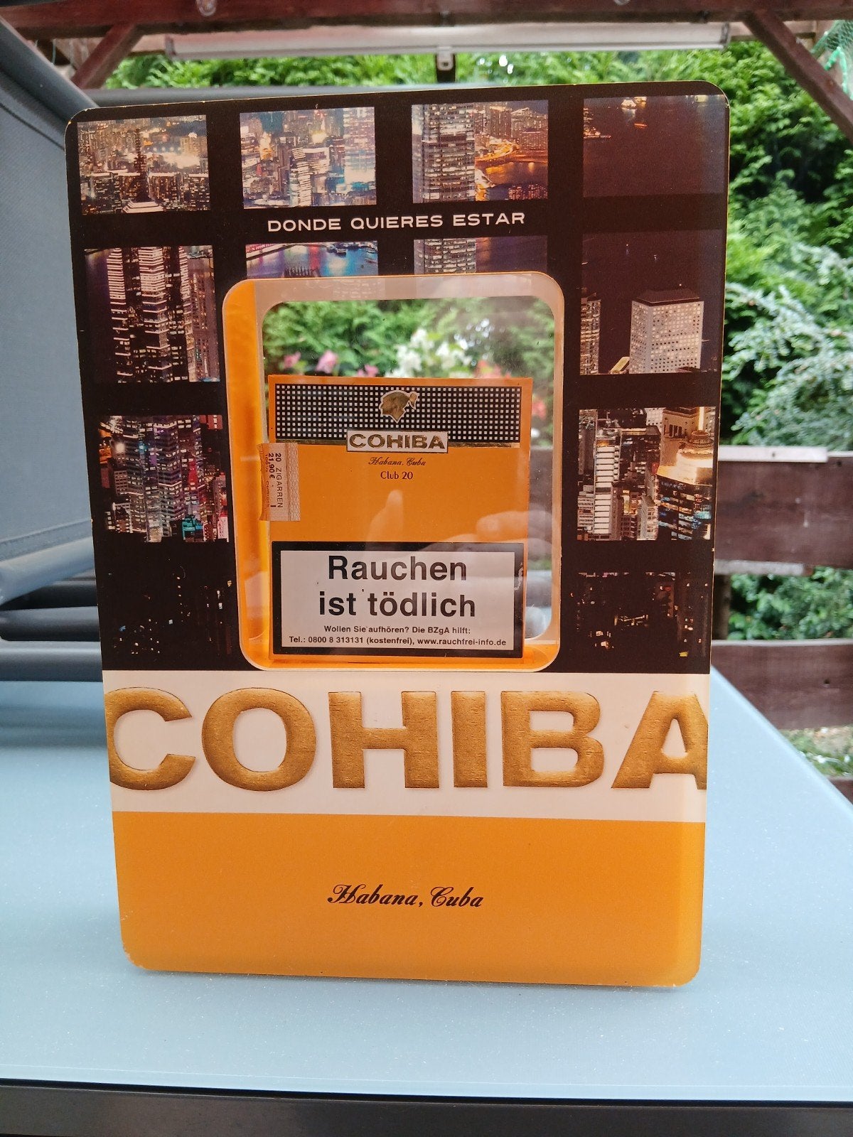 Présentoir a cigarillos, Ophalen