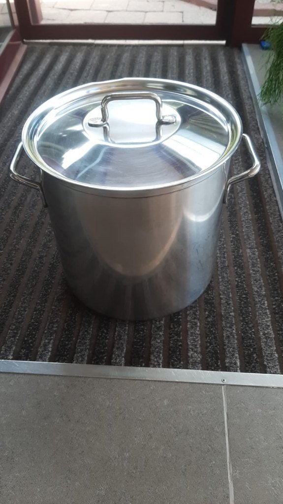 INOX pot 20 liter, Met deksel, Ophalen, Zo goed als nieuw, Inox
