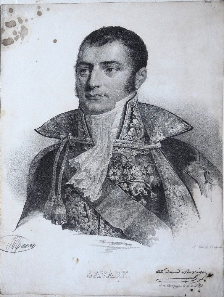 Antoine Maurin litho "Savary", druk Litho Delpech, Antiquités & Art, Original, Enlèvement, Portraits et figures, Lithographie