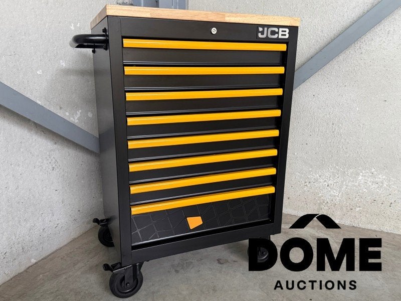 Chariot à outils professionnel JCB 27 pouces, entièrement