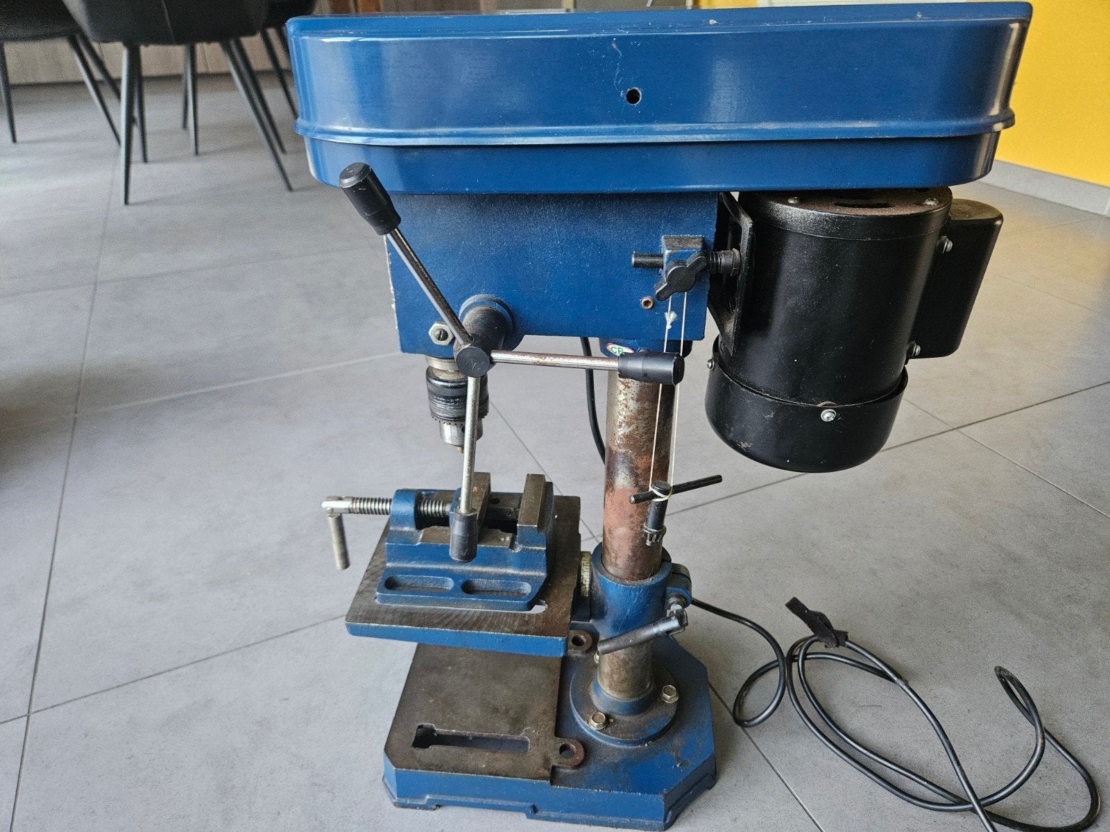 kolomboormachine, Ophalen, Kolomboormachine