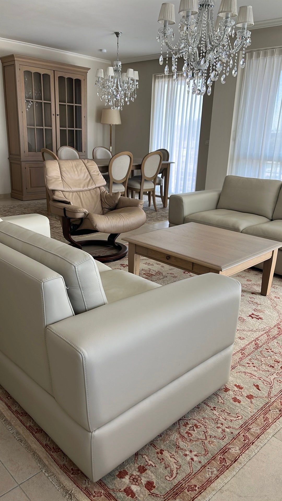 Volledige living met eetplaats, Ophalen, Nieuw, Contemporary, 4 tot 6 stoelen