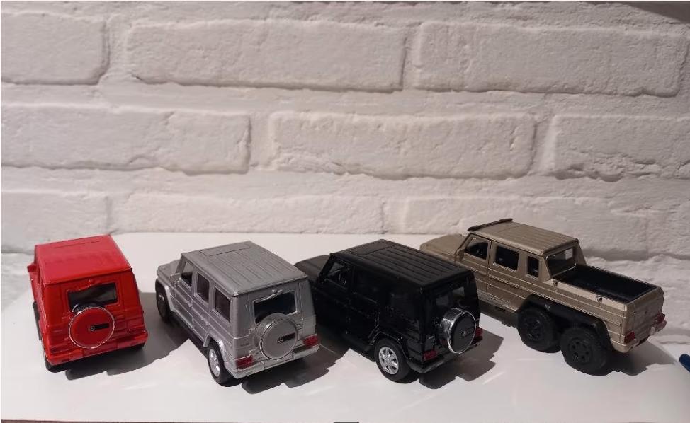 4x Mercedes G-klasse Oldtimer schaalmodellen, nieuw, Enlèvement, Neuf, Voiture