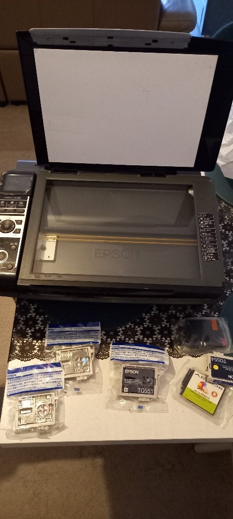Epson Stylus SX400 All-in-One Printer/Scanner Grote Set Inkt, Computers en Software, Printers, Printer, Epson, Draadloos, Ophalen of Verzenden