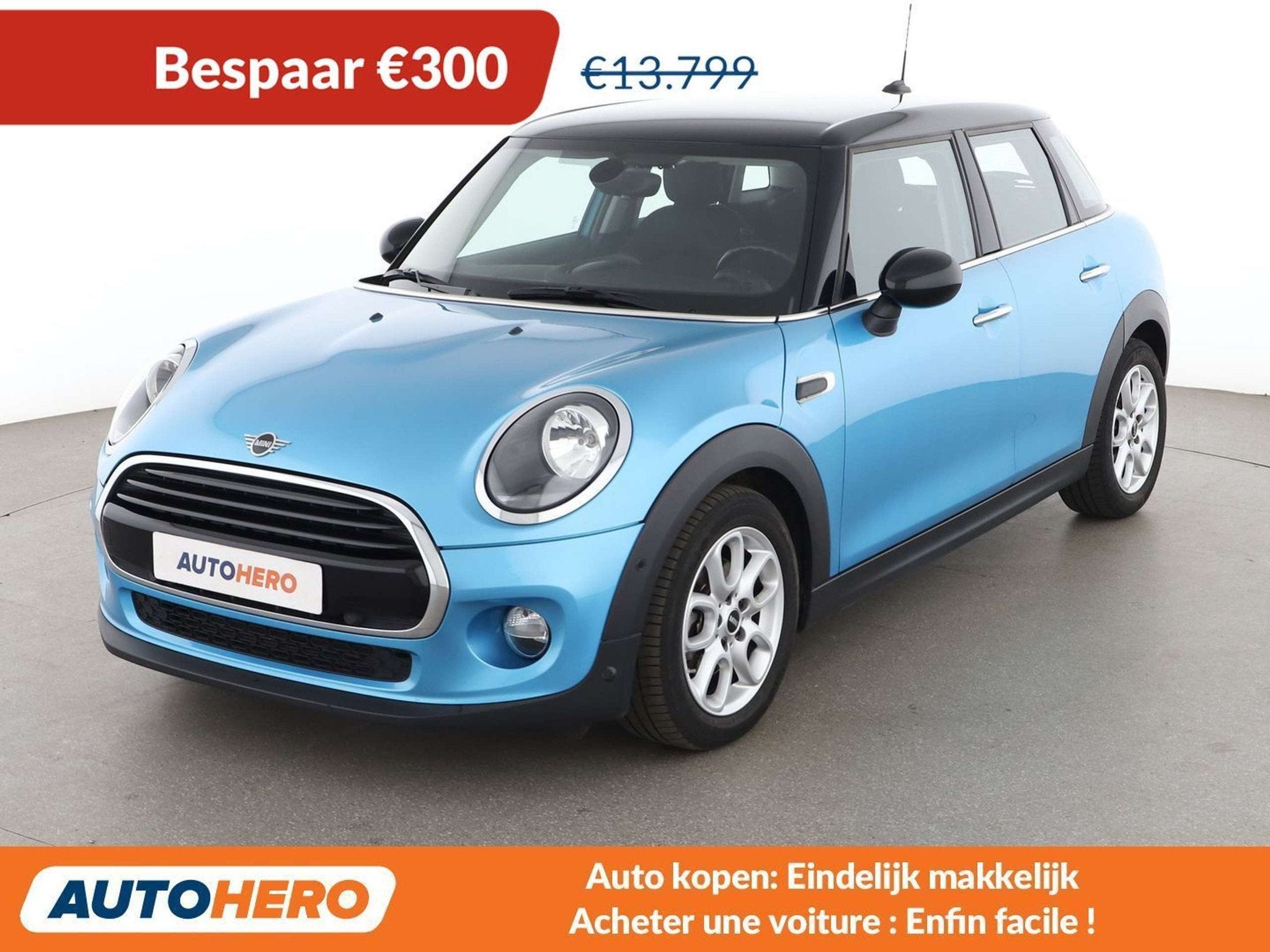 MINI Cooper Cooper (bj 2019, automaat), Auto's, Stof, Gebruikt, 5 zetels, 5 deurs